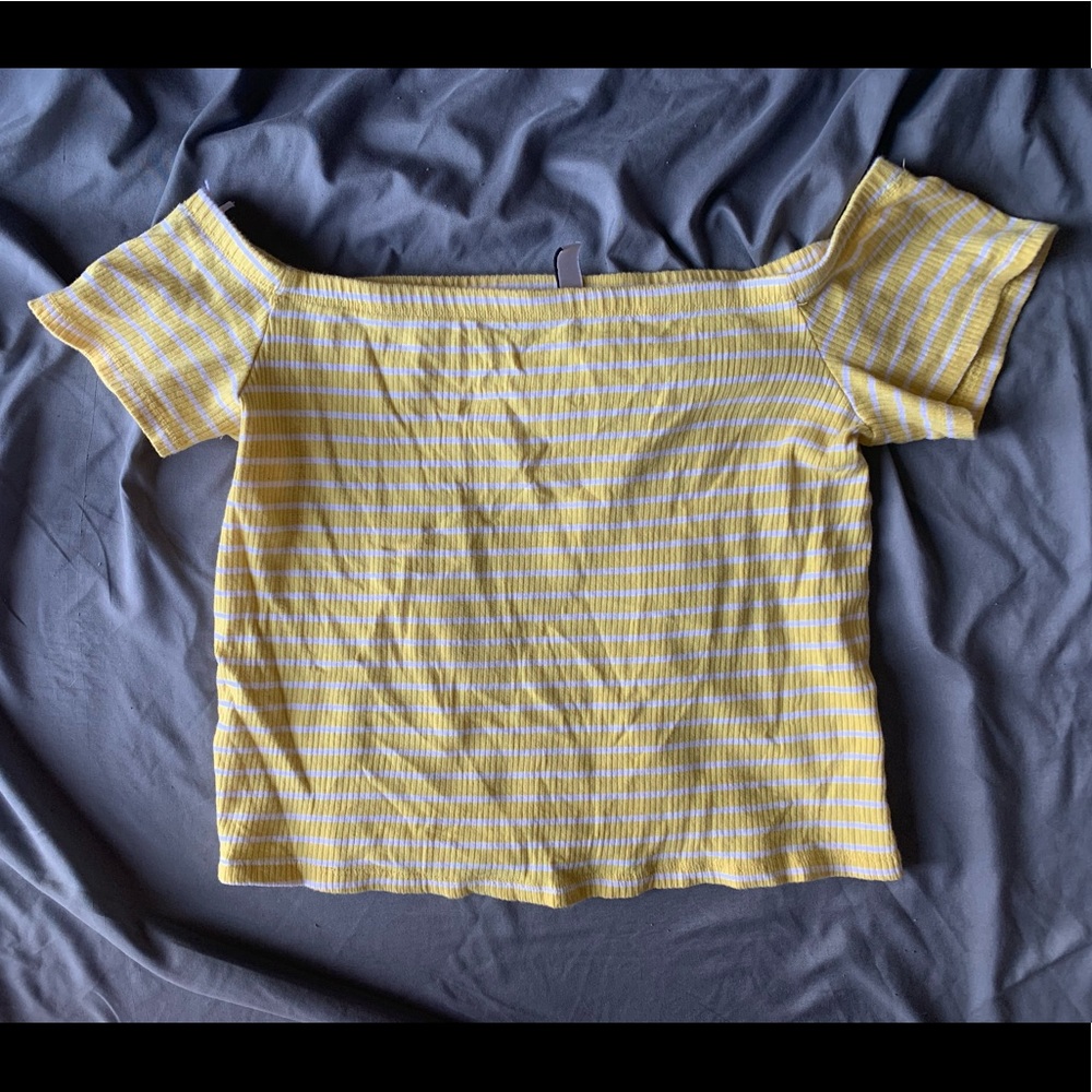 Off the shoulder crop top